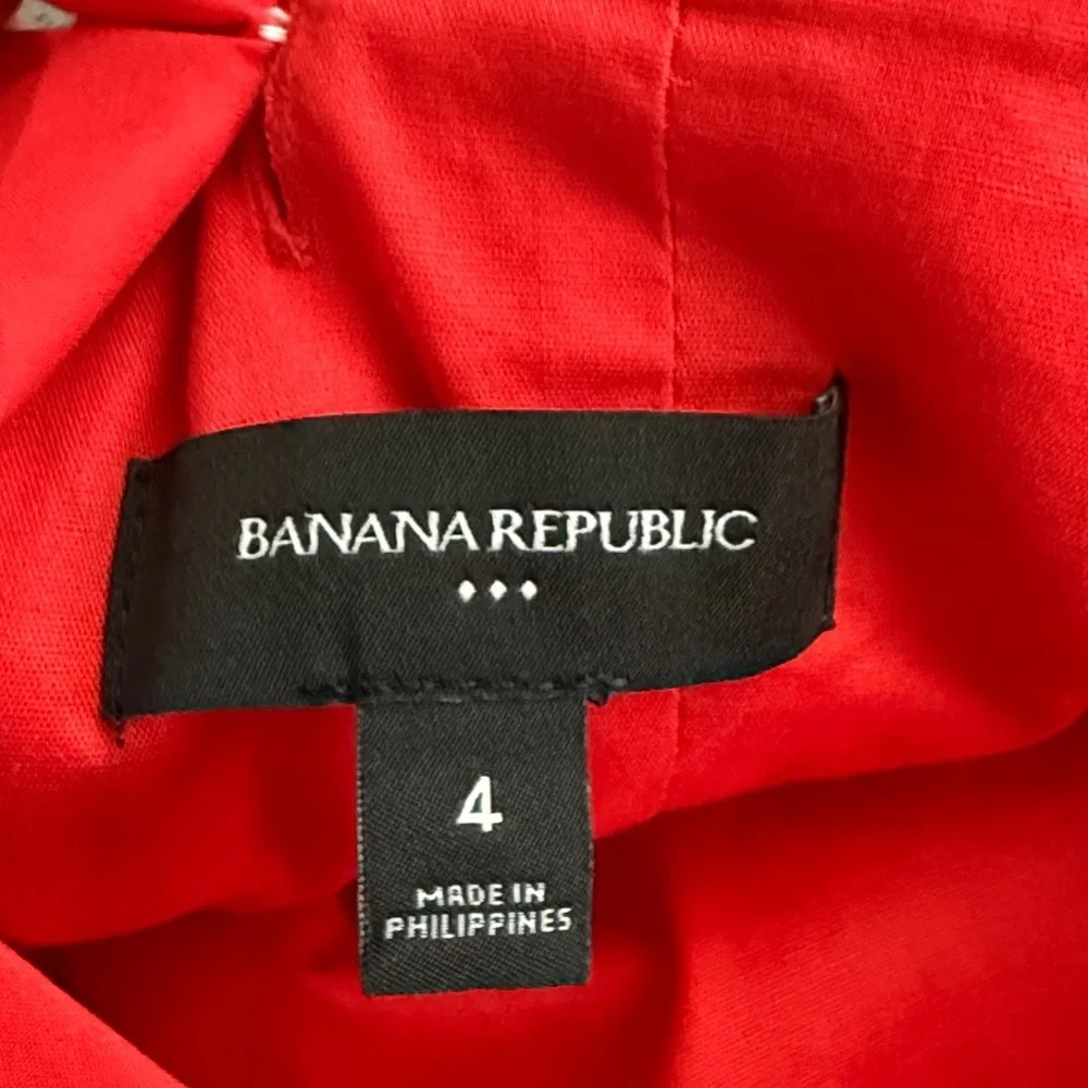Banana Republic Poplin Cross Back Mido Dress Size 4